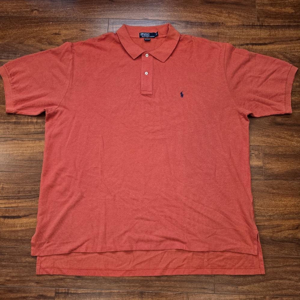 Polo Ralph Lauren Men's Polo Shirt Size 3XBIG Orange